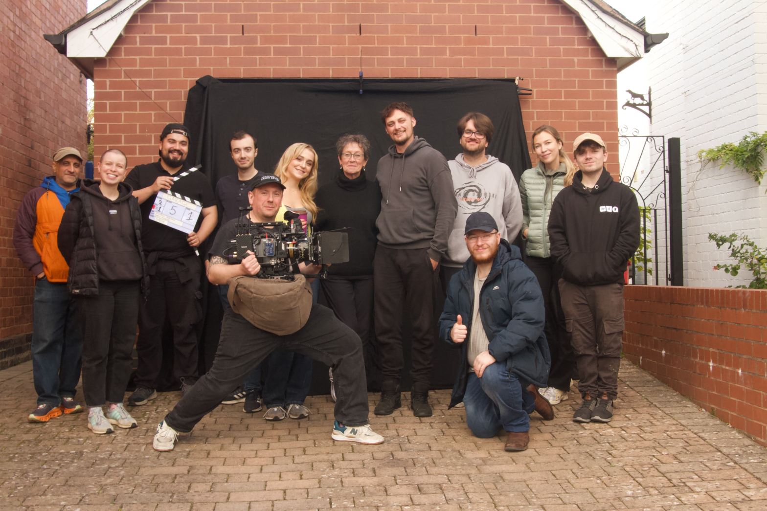 Garage short film crew